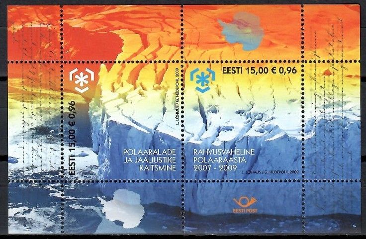 Znaczek Estonia 2009 Mi bl 32 Czyste **