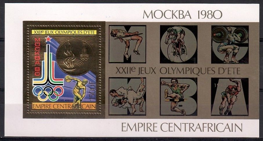Znaczek Republika Środkowoafrykańska 1979 Mi bl 65 Czyste **