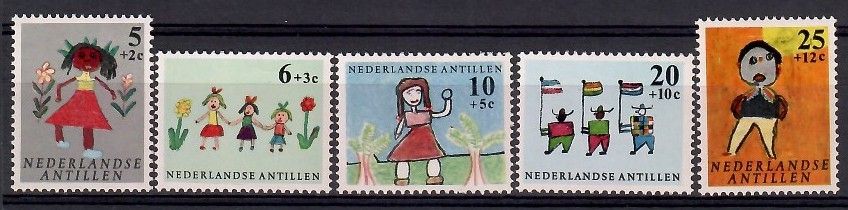 Znaczek Antyle Holenderskie 1963 Mi 132-136 Czyste **