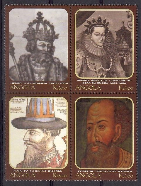 Znaczek Angola 2000 Mi 1603-1606 Czyste **