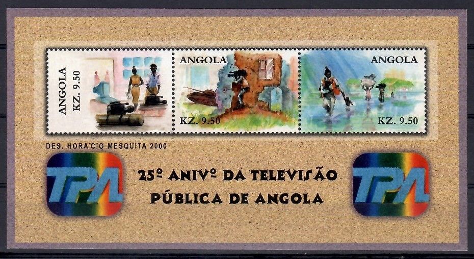 Znaczek Angola 2001 Mi ark 1631-1633 Czyste **