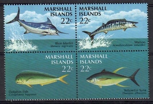 Znaczek Wyspy Marshalla 1986 Mi 92-95 Czyste **