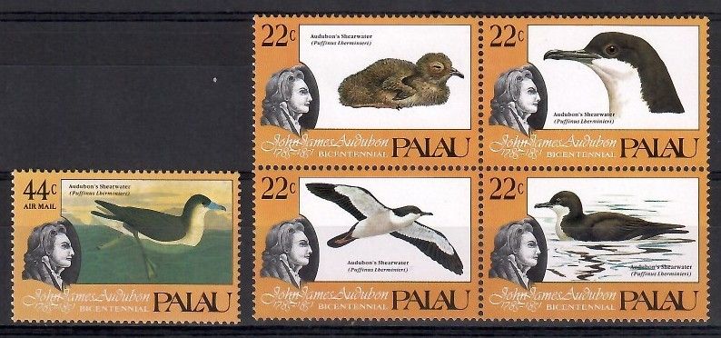 Znaczek Palau 1985 Mi 65-69 Czyste **