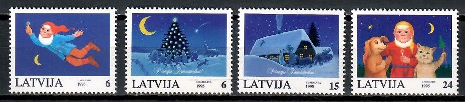 Znaczek Łotwa 1995 Mi 416-419 Czyste **