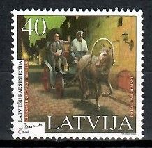 Znaczek Łotwa 2000 Mi 518 Czyste **
