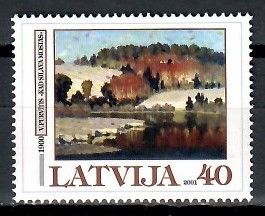 Znaczek Łotwa 2001 Mi 539 Czyste **