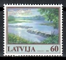 Znaczek Łotwa 2001 Mi 544 Czyste **