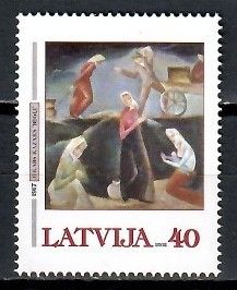 Znaczek Łotwa 2002 Mi 567 Czyste **