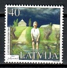 Znaczek Łotwa 2002 Mi 572 Czyste **