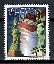 Znaczek Łotwa 2004 Mi 617 Czyste **