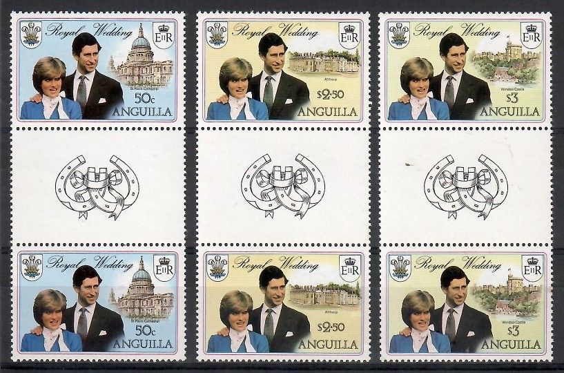 Znaczek Anguilla 1981 Mi 442-444xa Czyste **