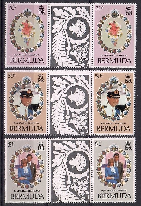 Znaczek Bermudy 1981 Mi 401-403 Czyste **