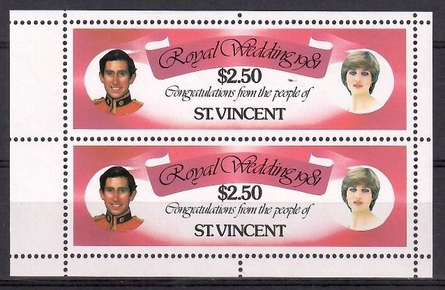 Znaczek St. Vincent 1981 Mi h-blatt 611C Czyste **
