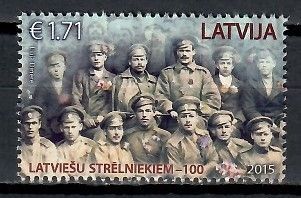 Znaczek Łotwa 2015 Mi 965 Czyste **