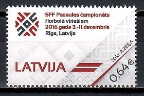 Znaczek Łotwa 2016 Mi 979 Czyste **