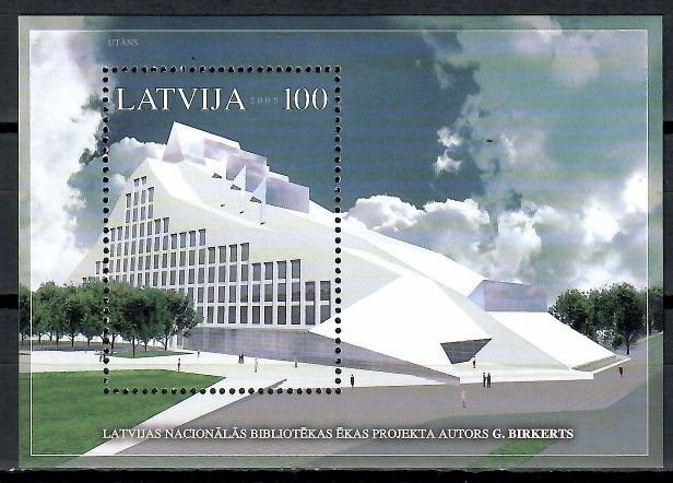 Znaczek Łotwa 2005 Mi bl 19 Czyste **