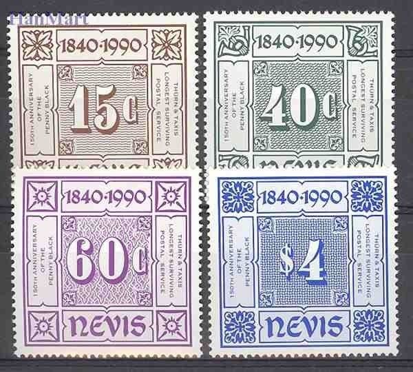 Znaczek Nevis 1990 Mi 533-536 Czyste **