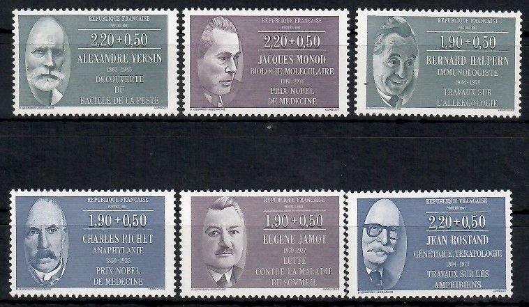 Znaczek Francja 1987 Mi 2592-2597 Czyste **