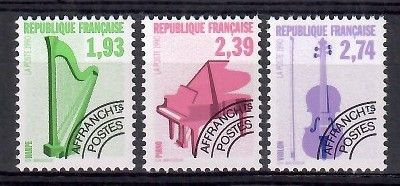 Znaczek Francja 1990 Mi 2808-2810 Czyste **