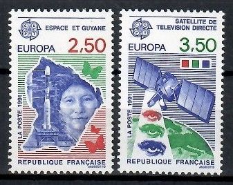 Znaczek Francja 1991 Mi 2834-2835 Czyste **