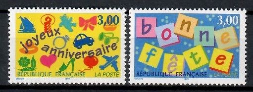 Znaczek Francja 1997 Mi 3188-3189 Czyste **