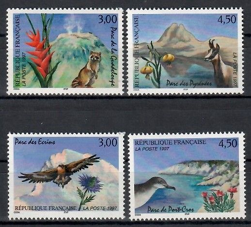 Znaczek Francja 1997 Mi 3197-3200 Czyste **