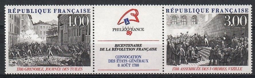 Znaczek Francja 1988 Mi 2674-2675 Czyste **