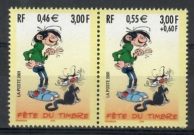 Znaczek Francja 2001 Mi 3510-3511C Czyste **