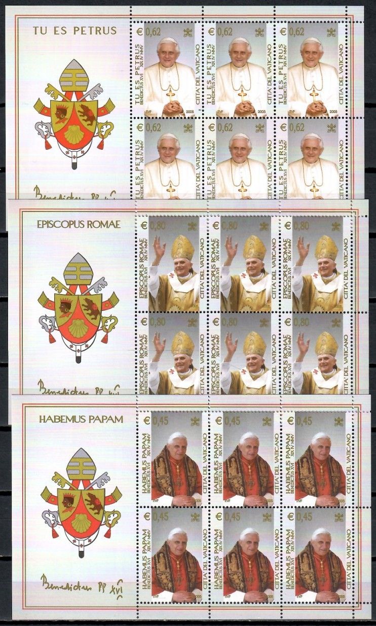 Znaczek Watykan 2005 Mi ark 1517-1519 Czyste **
