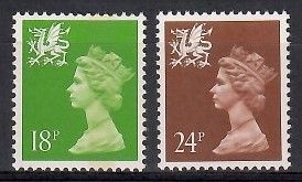 Znaczek Wielka Brytania 1991 Mi WAL 60-61A Czyste **