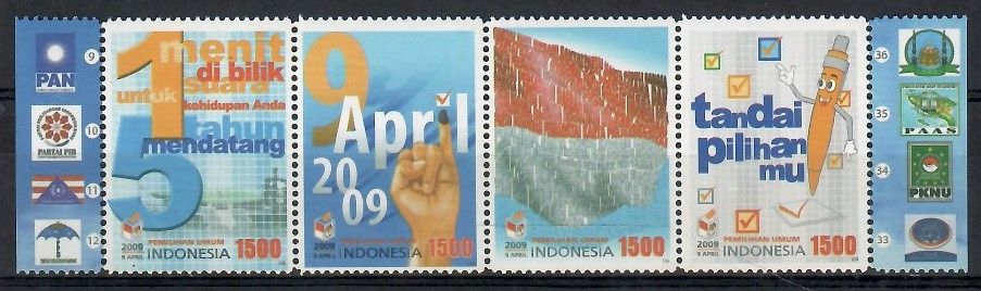 Znaczek Indonezja 2009 Mi 2717-2720 Czyste **
