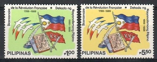 Znaczek Filipiny 1989 Mi 1946-1947 Czyste **
