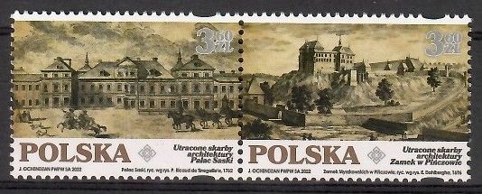Znaczek Polska 2022 Mi 5394-5395 Fi 5243-5244 Czyste **