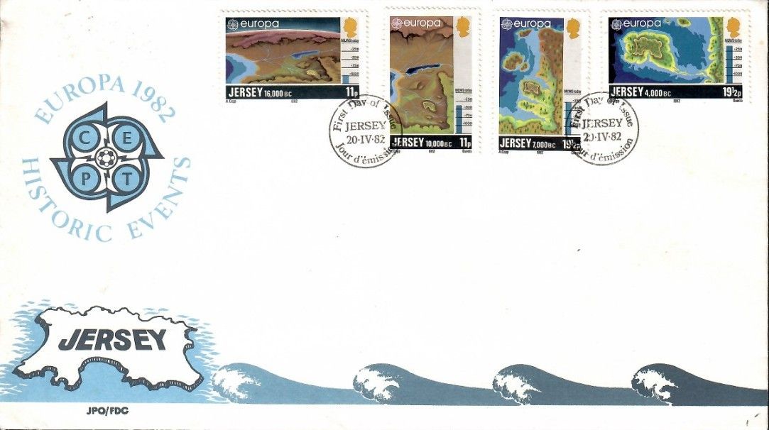 Znaczek Jersey 1982 Mi 278-281 FDC