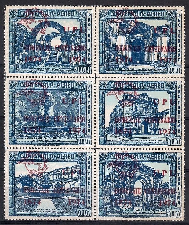 Znaczek Gwatemala 1974 Mi 979-984b Czyste **