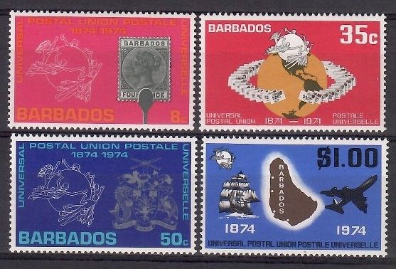 Znaczek Barbados 1974 Mi 381-384 Czyste **