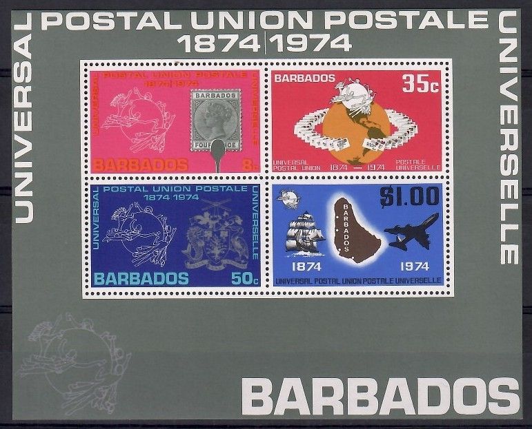 Znaczek Barbados 1974 Mi bl 5 Czyste **