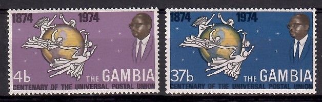Znaczek Gambia 1974 Mi 295-296 Czyste **