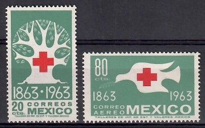 Znaczek Meksyk 1963 Mi 1151-1152 Czyste **