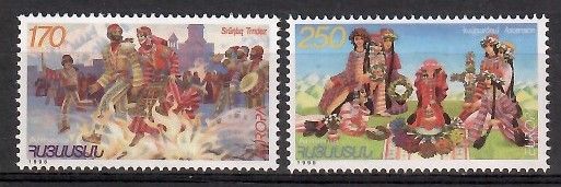 Znaczek Armenia 1998 Mi 335-336 Czyste **