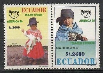 Znaczek Ekwador 1996 Mi 2352-2353 Czyste **