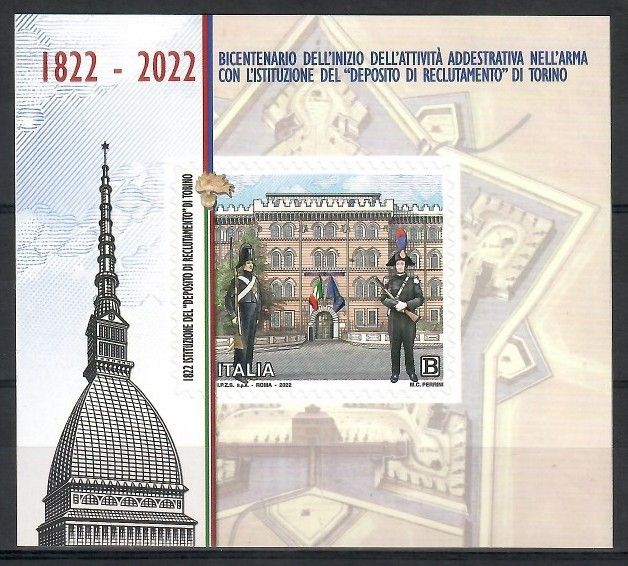 Znaczek Włochy 2022 Mi bl 95 Czyste **