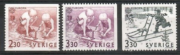 Znaczek Szwecja 1989 Mi 1549-1551 Czyste **