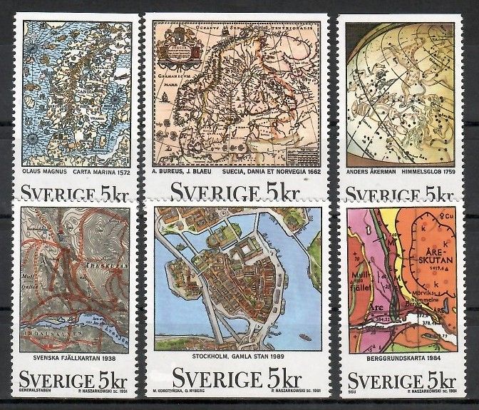 Znaczek Szwecja 1991 Mi 1655-1660 Czyste **