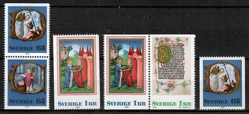 Znaczek Szwecja 1976 Mi 966-969 Czyste **
