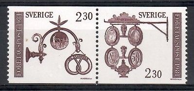 Znaczek Szwecja 1981 Mi 1166-1167 Czyste **