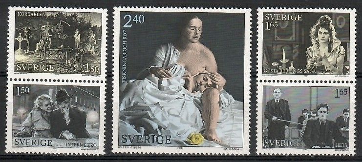 Znaczek Szwecja 1981 Mi 1168-1172 Czyste **