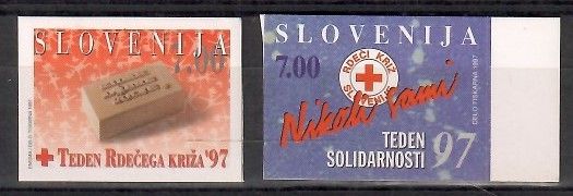 Znaczek Słowenia 1997 Mi zwa 13-14 Czyste **