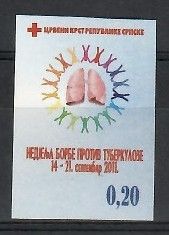 Znaczek Republika Serbska 2011 Mi zwa 29B Czyste **