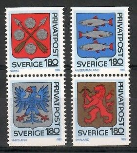 Znaczek Szwecja 1985 Mi 1330-1333 Czyste **